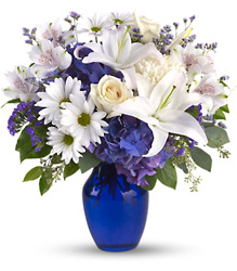 Beautiful in Blue from Victor Mathis Florist in Louisville, KY